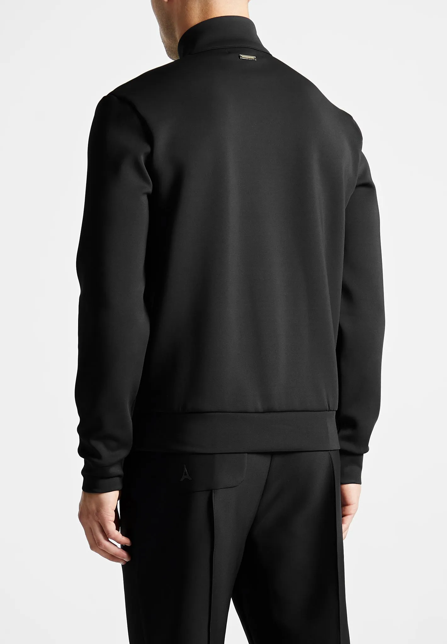 Neoprene High Neck Zip Jumper - Black sold by Maniere De Voir product image thumbnail 5