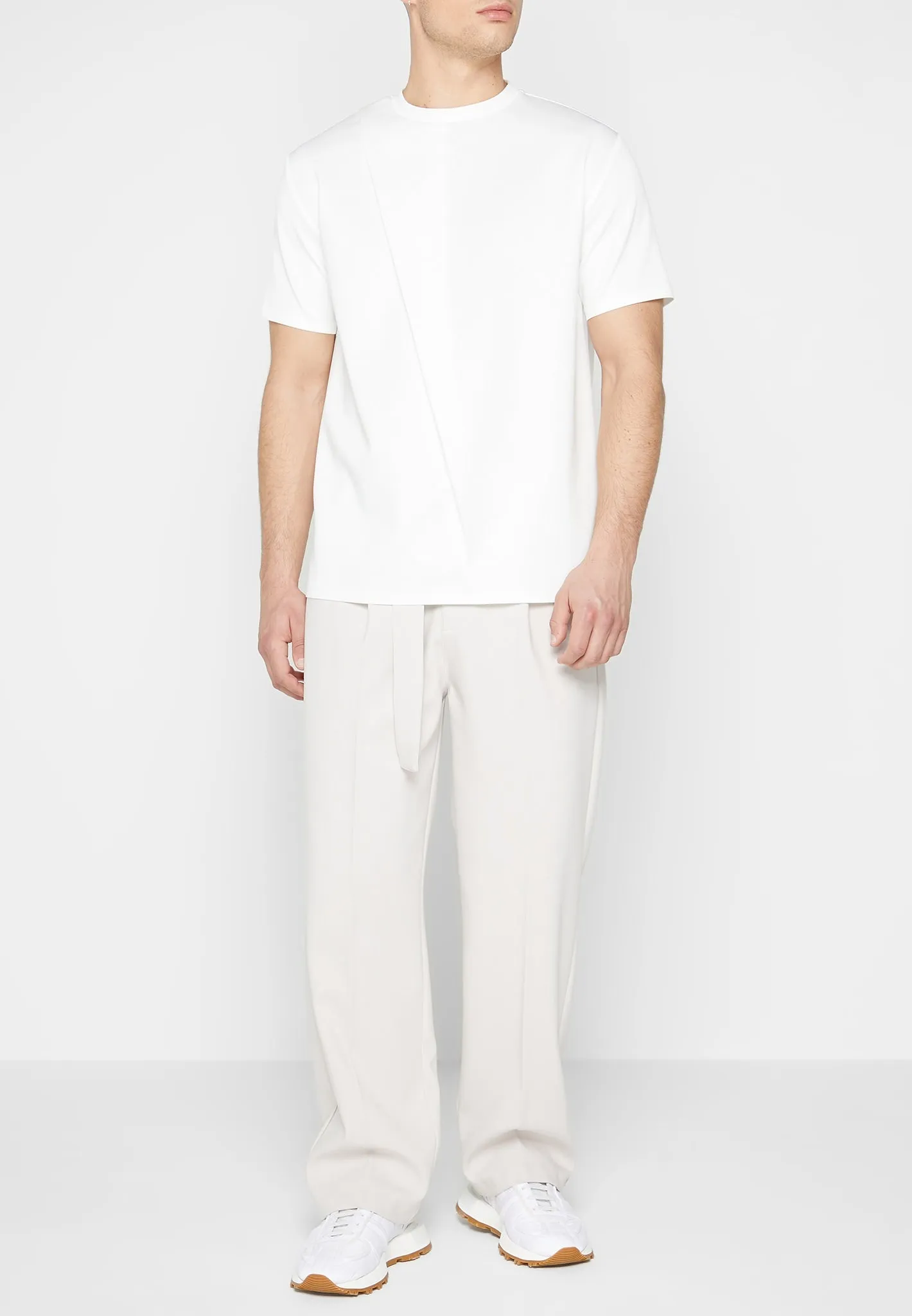 T-Shirt with Pleat - Off White sold by Maniere De Voir product image thumbnail 3