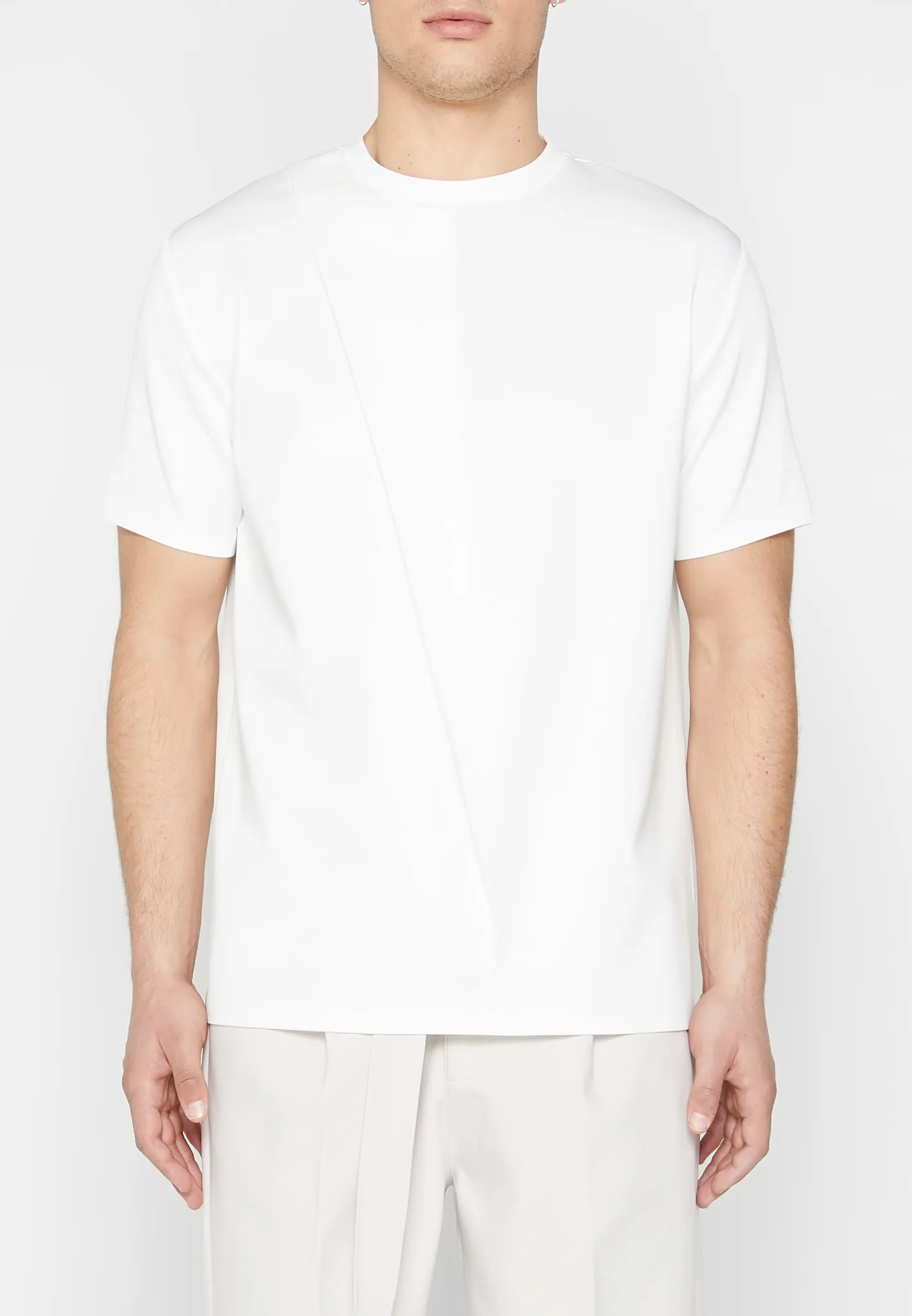 T-Shirt with Pleat - Off White sold by Maniere De Voir product image thumbnail 2