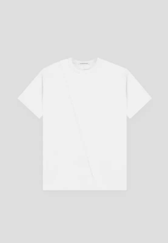 T-Shirt with Pleat - Off White sold by Maniere De Voir
