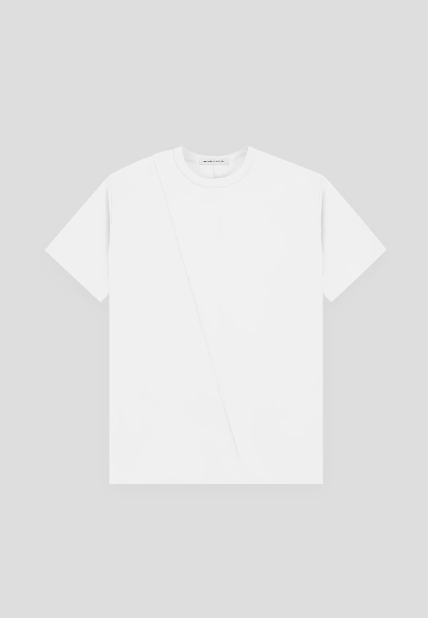 T-Shirt with Pleat - Off White sold by Maniere De Voir