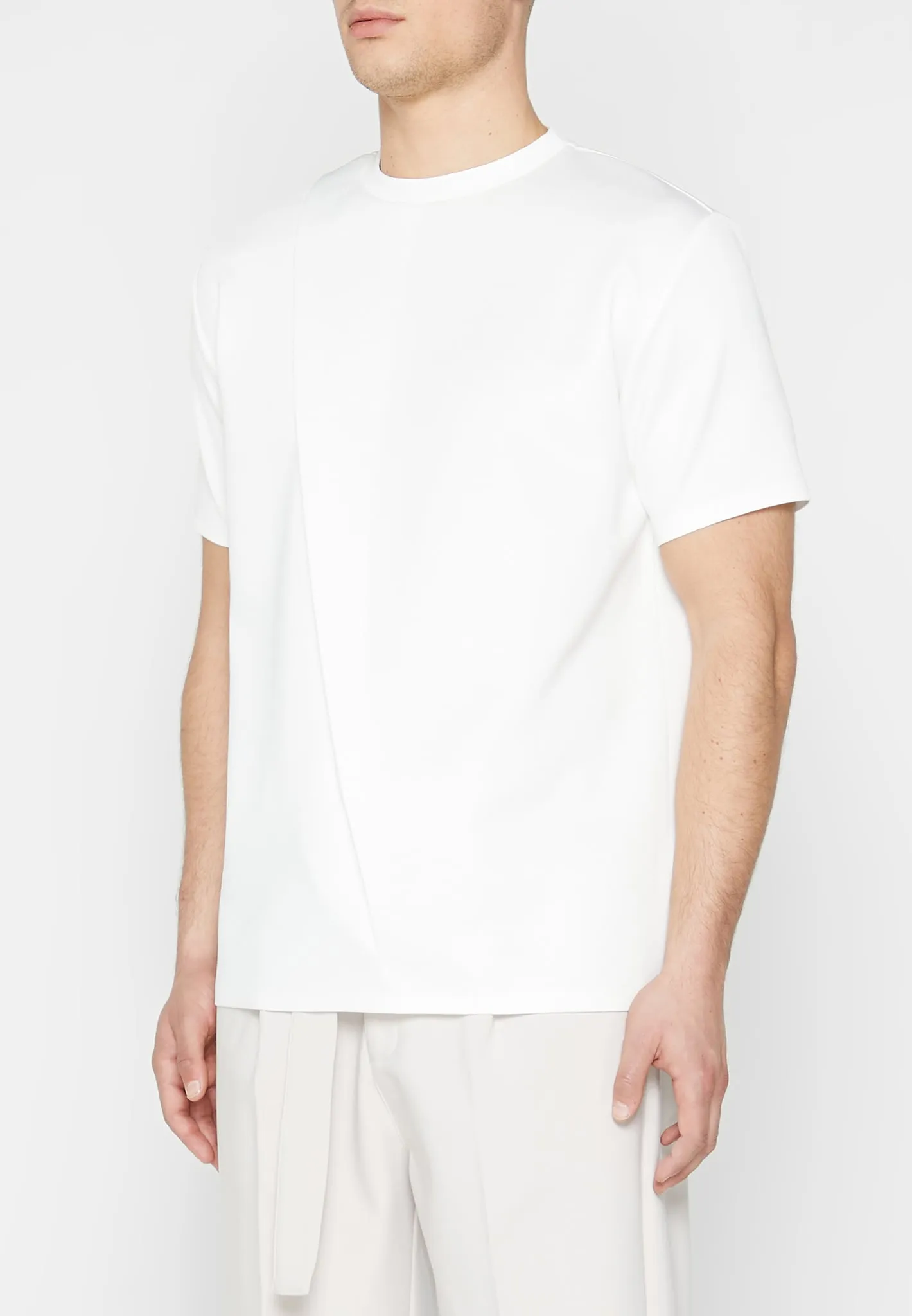 T-Shirt with Pleat - Off White sold by Maniere De Voir product image thumbnail 4