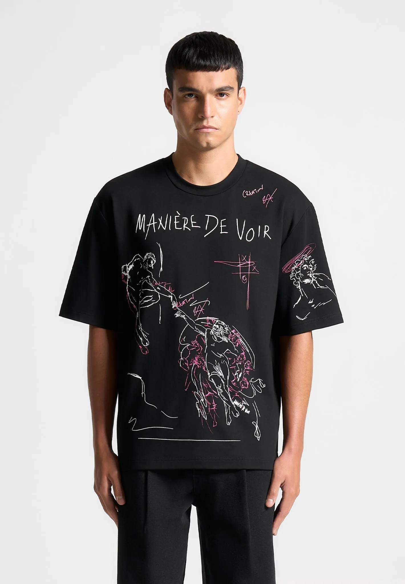 Graffiti T-Shirt - Black sold by Maniere De Voir product image thumbnail 5