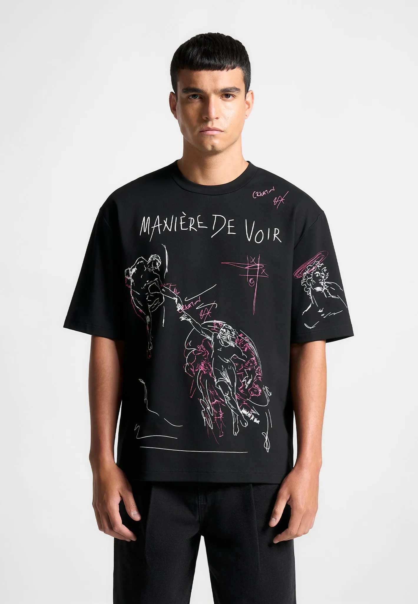 Graffiti T-Shirt - Black sold by Maniere De Voir product image thumbnail 3