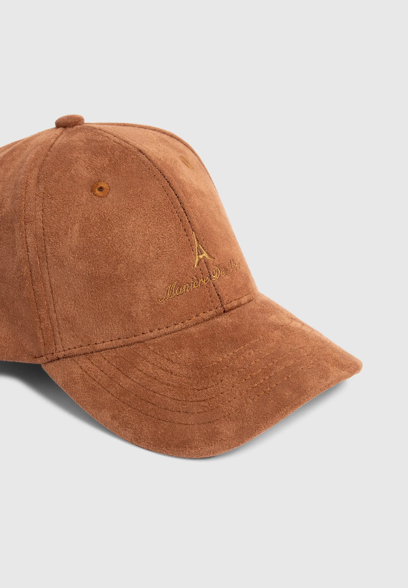 Signature Suede Cap - Tan sold by Maniere De Voir product image thumbnail 4