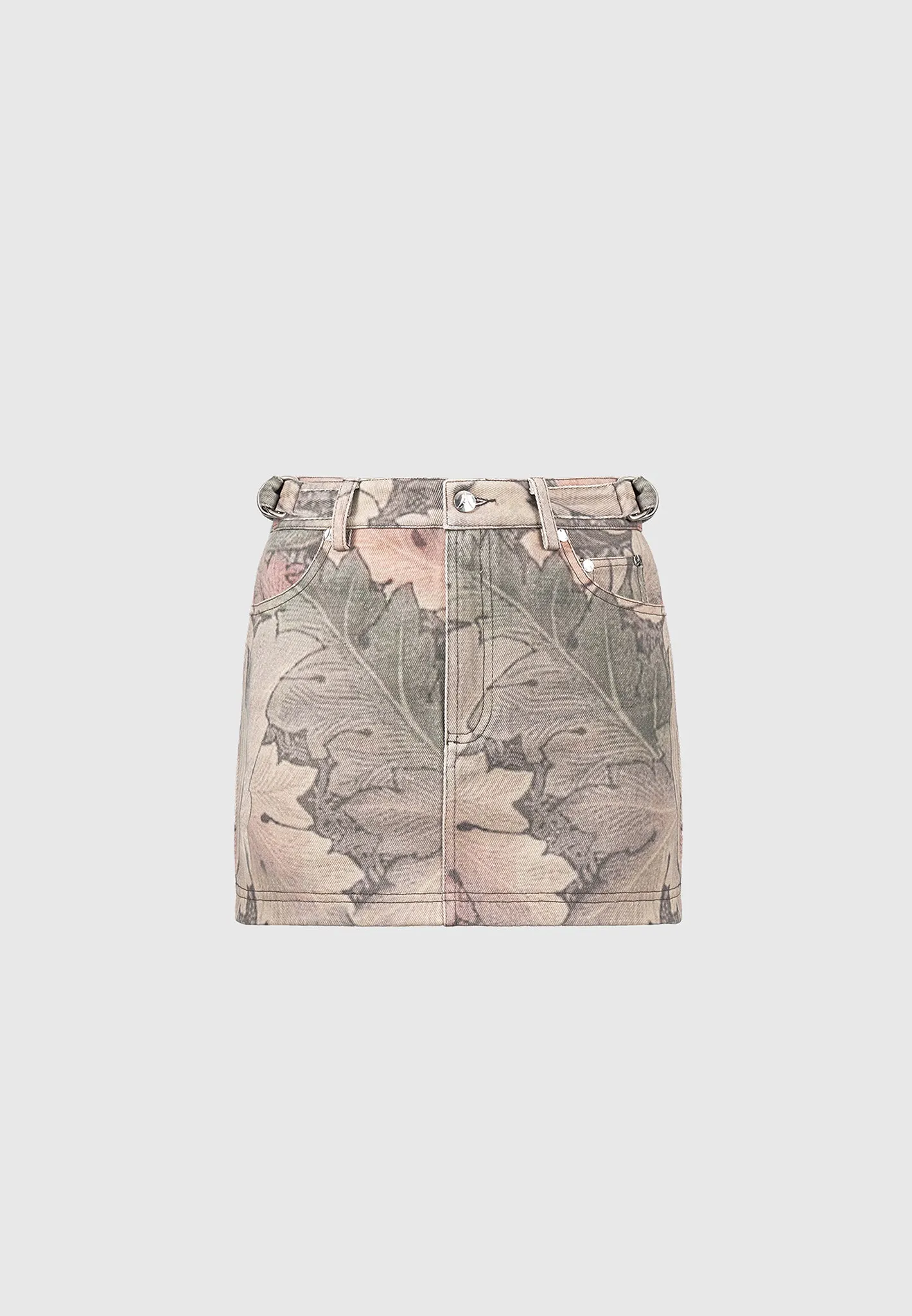 Renaissance Camo Mini Skirt - Multi sold by Maniere De Voir product image thumbnail 5