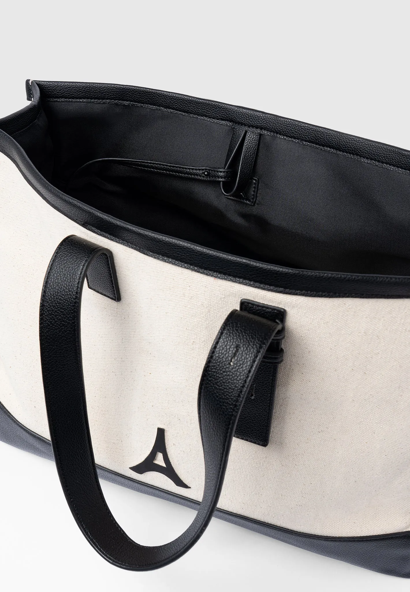 Romane - Eiffel Detail Canvas Tote Bag - Beige/Black sold by Maniere De Voir product image thumbnail 5