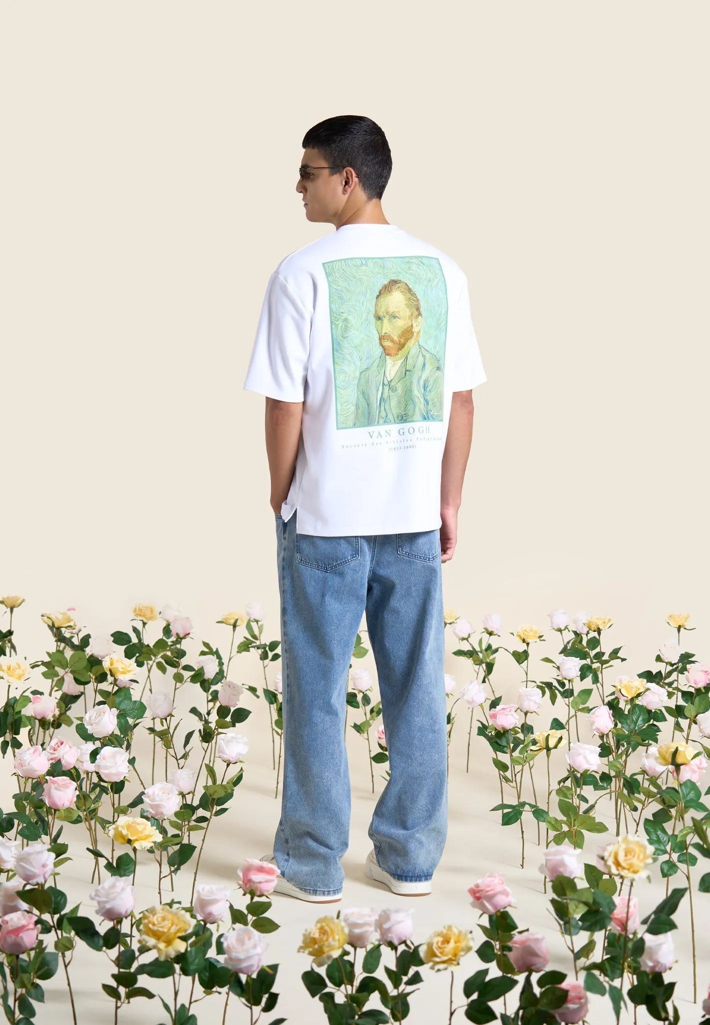 Self Portrait - Van Gogh Cotton T-Shirt - White sold by Maniere De Voir product image thumbnail 3