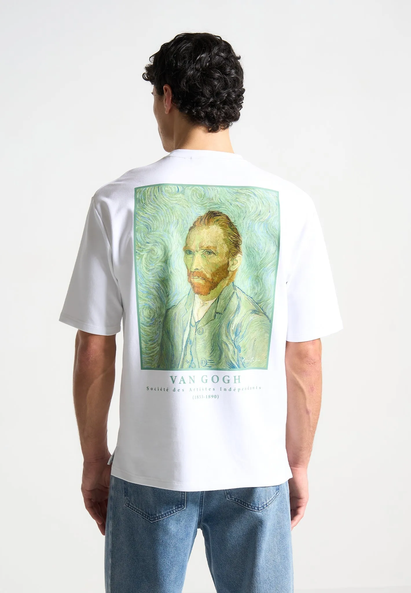 Self Portrait - Van Gogh Cotton T-Shirt - White sold by Maniere De Voir
