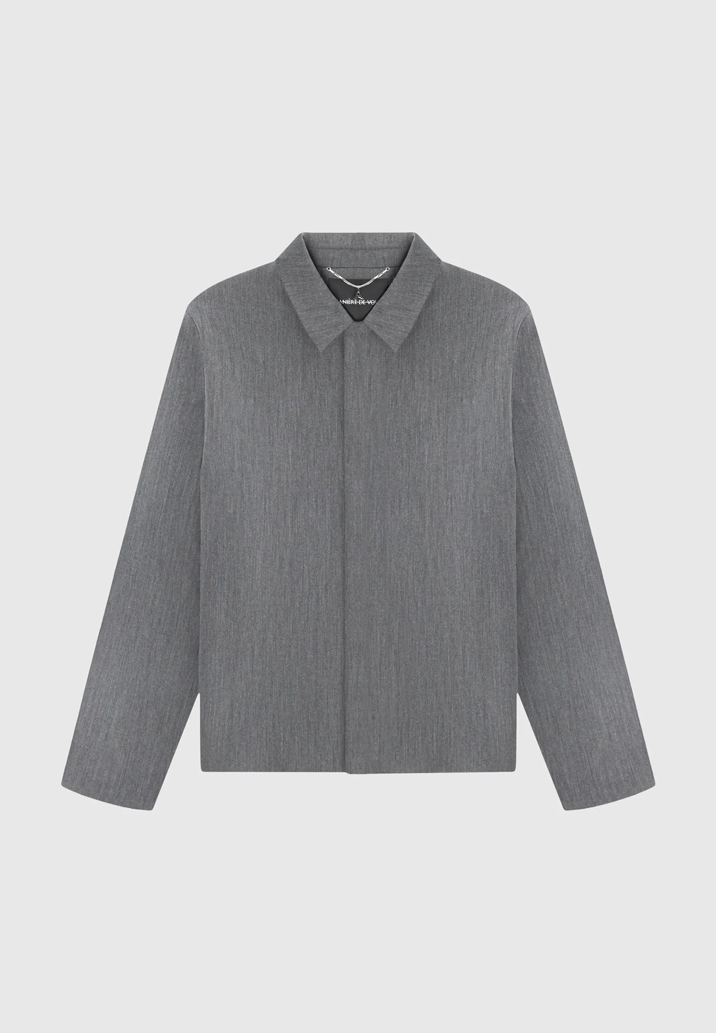 Minimal Boxy Jacket - Dark Grey sold by Maniere De Voir product image thumbnail 2