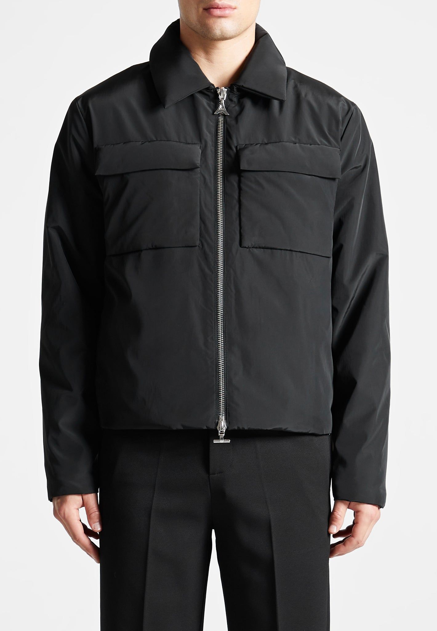 Nylon Boxy Jacket - Black sold by Maniere De Voir product image thumbnail 3