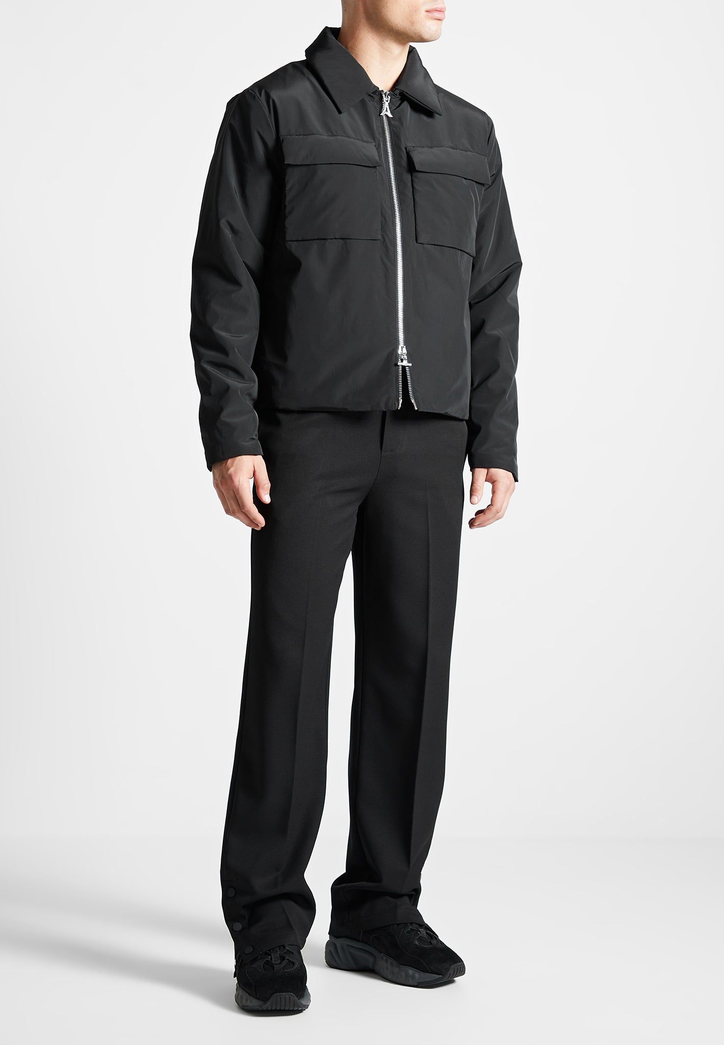 Nylon Boxy Jacket - Black sold by Maniere De Voir product image thumbnail 2