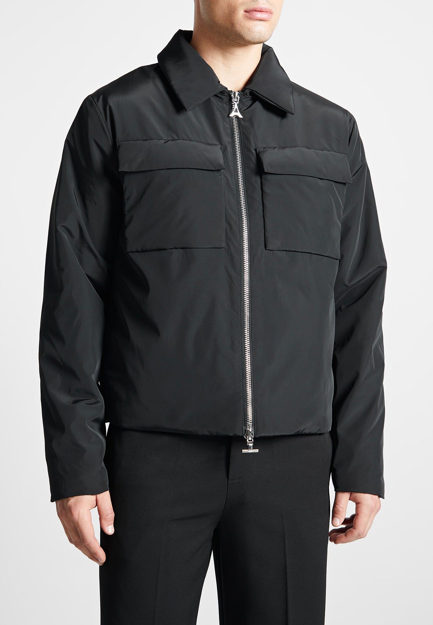 Nylon Boxy Jacket - Black sold by Maniere De Voir product image thumbnail 4