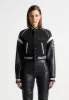 Eiffel Varsity Jacket - Black sold by Maniere De Voir