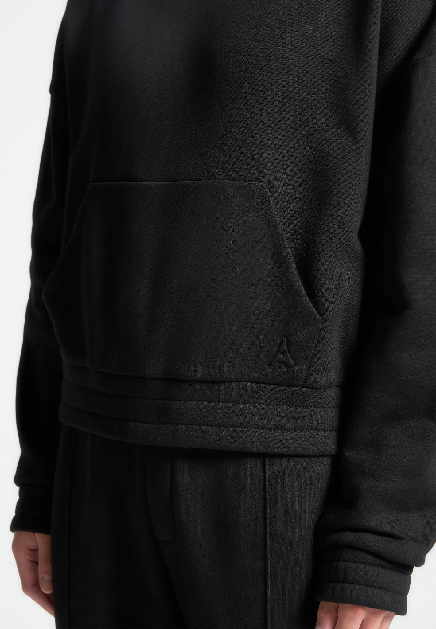 Éternel 420GSM Cropped Hoodie - Black sold by Maniere De Voir product image thumbnail 5