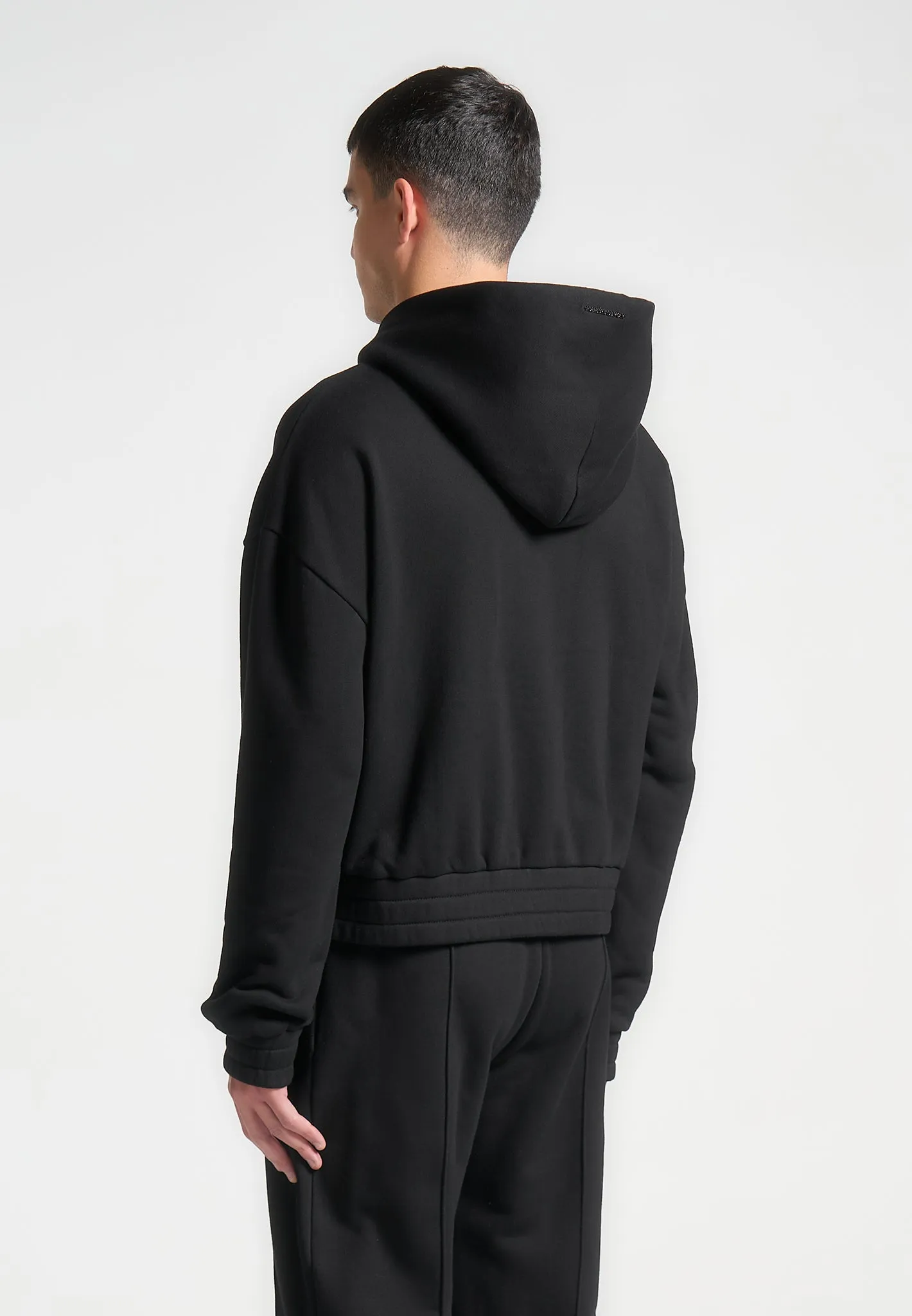 Éternel 420GSM Cropped Hoodie - Black sold by Maniere De Voir product image thumbnail 2
