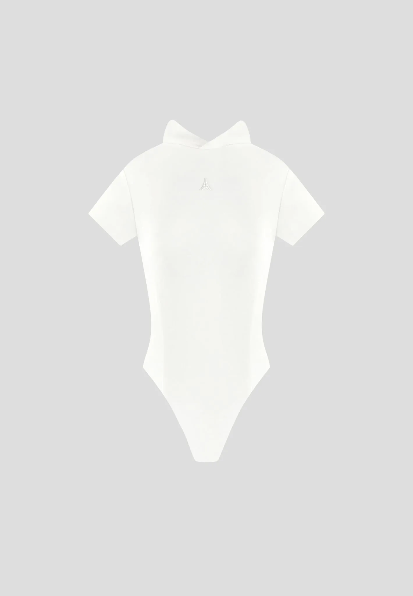 Short Sleeve Bodysuit with Hood - Beige sold by Maniere De Voir product image thumbnail 2