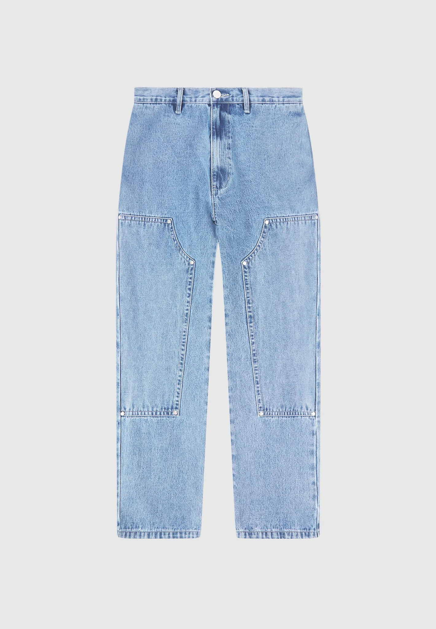 Carpenter Denim Jeans - Mid Wash Blue sold by Maniere De Voir