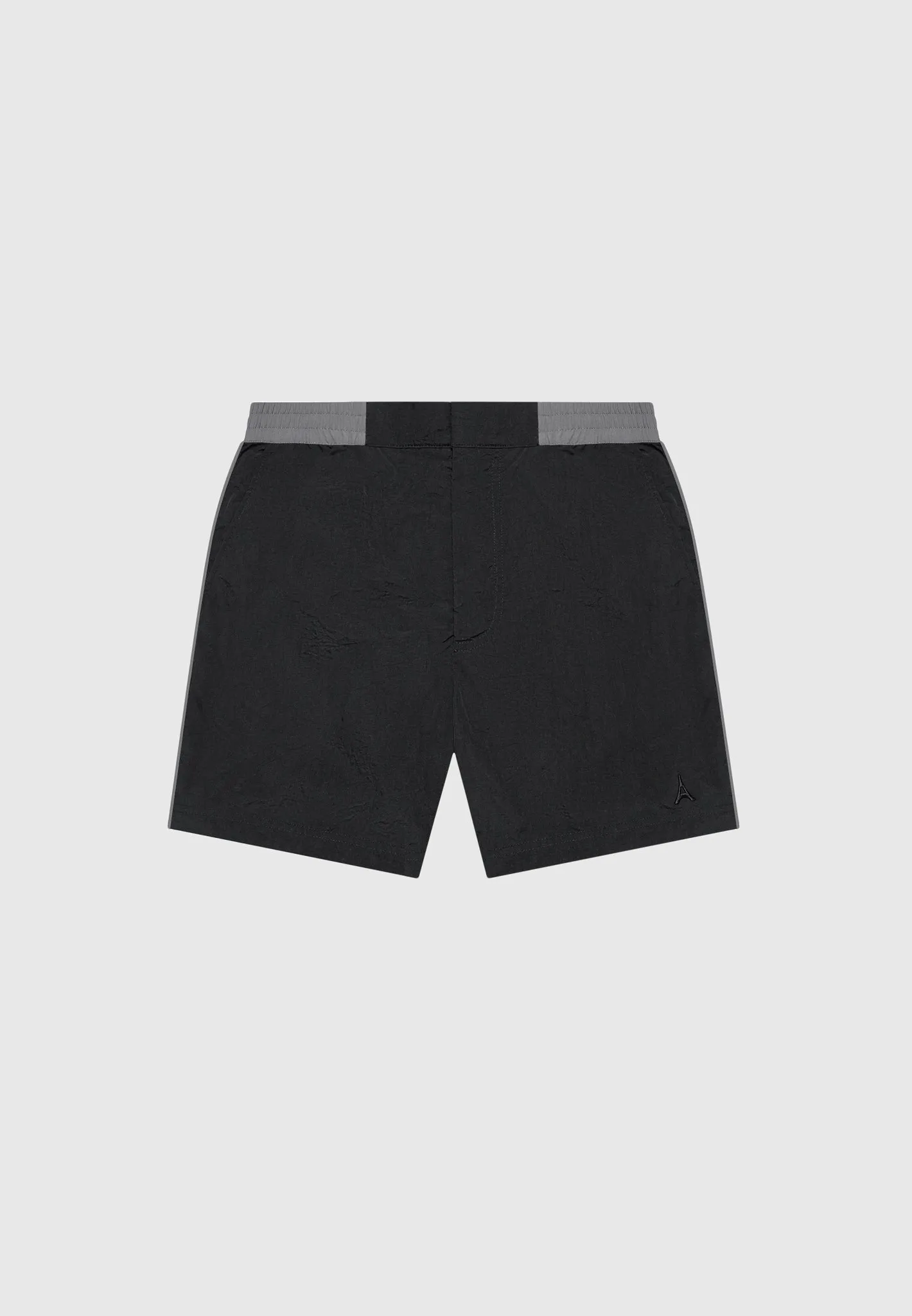 Contrast Waistband Swim Shorts - Black/Grey sold by Maniere De Voir product image thumbnail 2