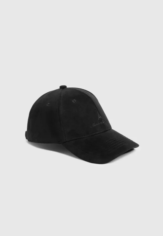Florent - Signature Suede Cap - Black made by Maniere De Voir