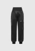 High Waisted Satin Cargo Trousers - Black sold by Maniere De Voir