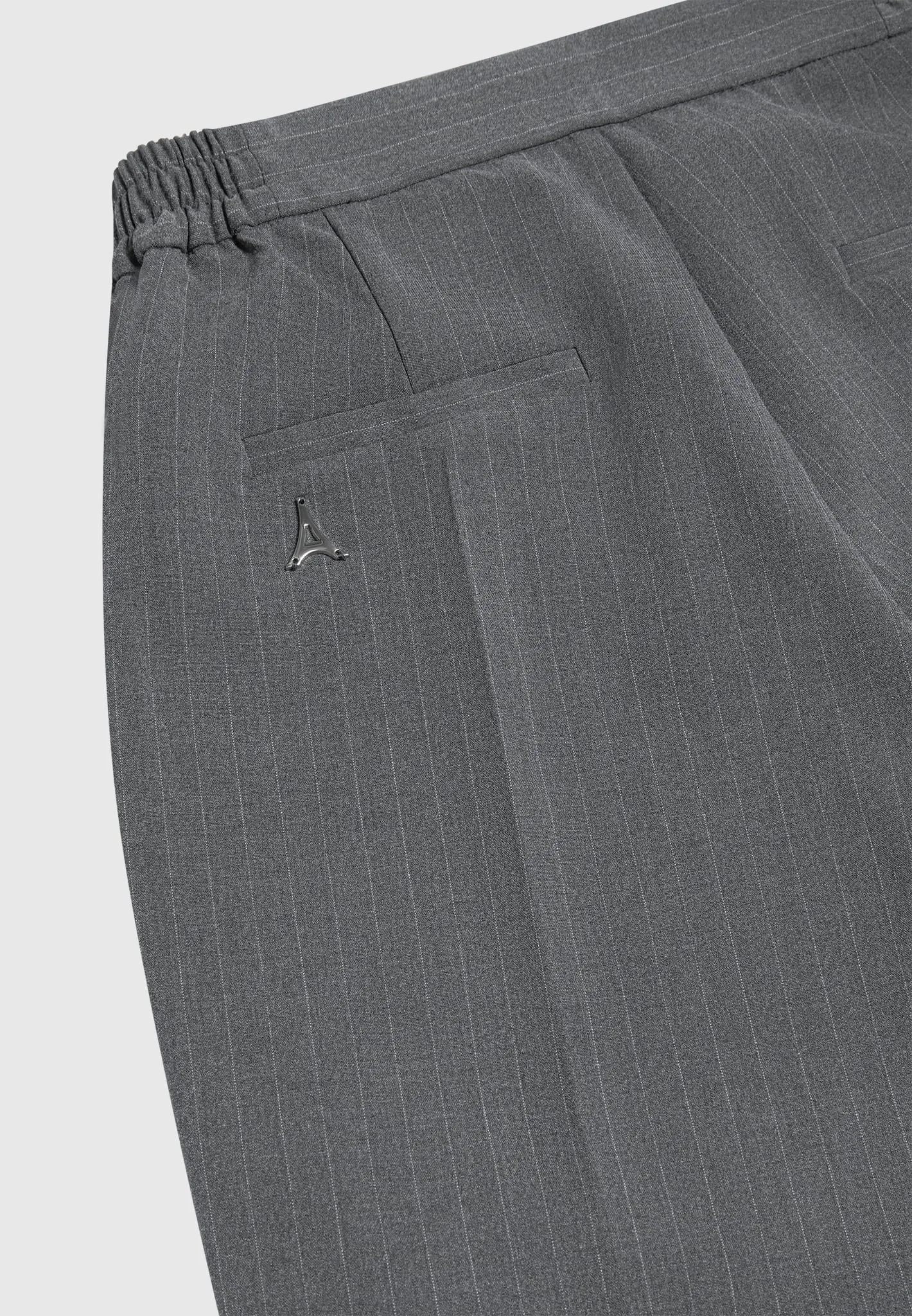 Pinstripe Tailored Trousers - Grey sold by Maniere De Voir product image thumbnail 5