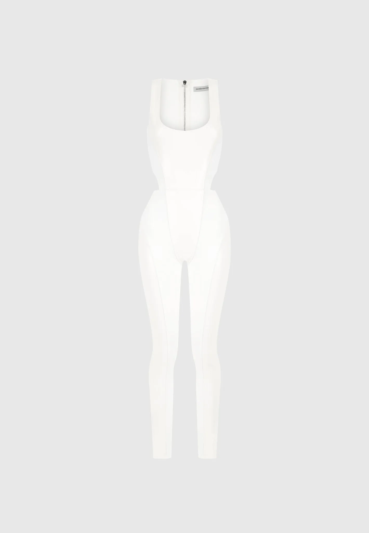 Leather Corset Lace Up Jumpsuit - Off White sold by Maniere De Voir product image thumbnail 2