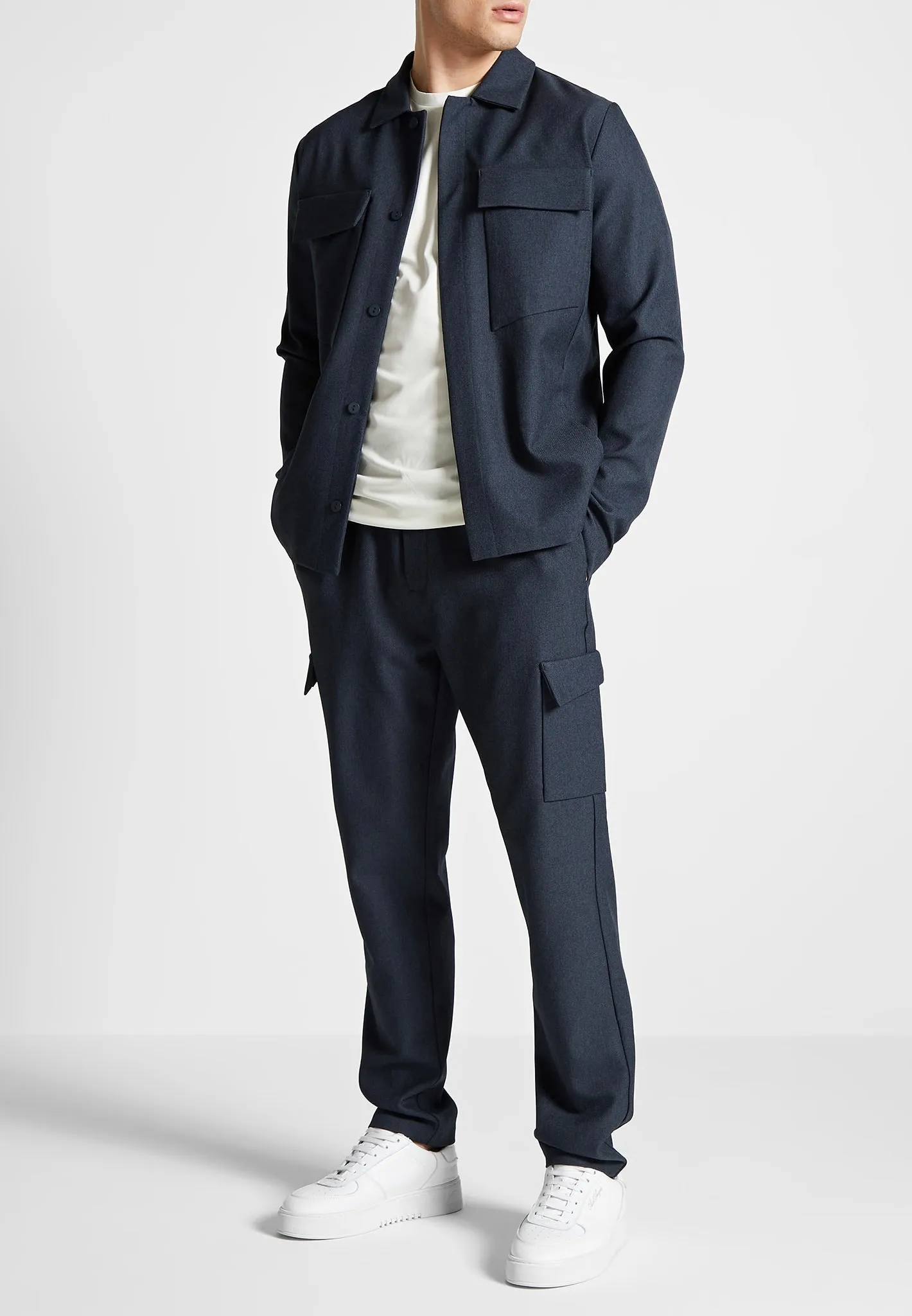 Angular Pocket Cargo Pants - Navy sold by Maniere De Voir product image thumbnail 3
