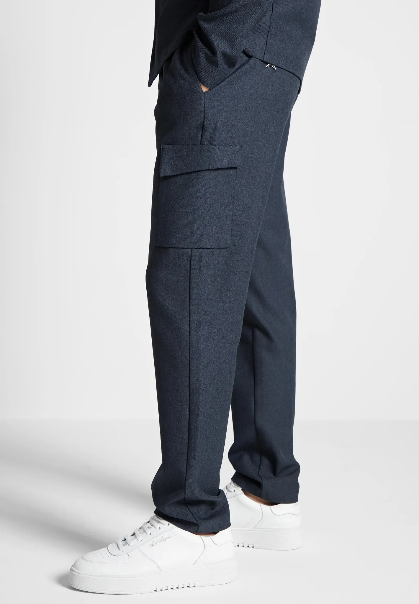 Angular Pocket Cargo Pants - Navy sold by Maniere De Voir product image thumbnail 5