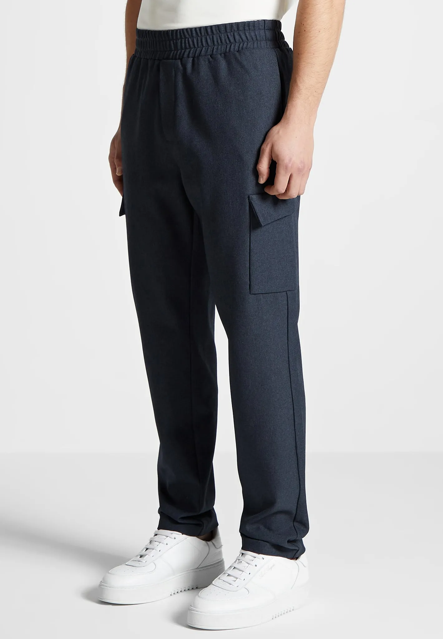 Angular Pocket Cargo Pants - Navy sold by Maniere De Voir product image thumbnail 4