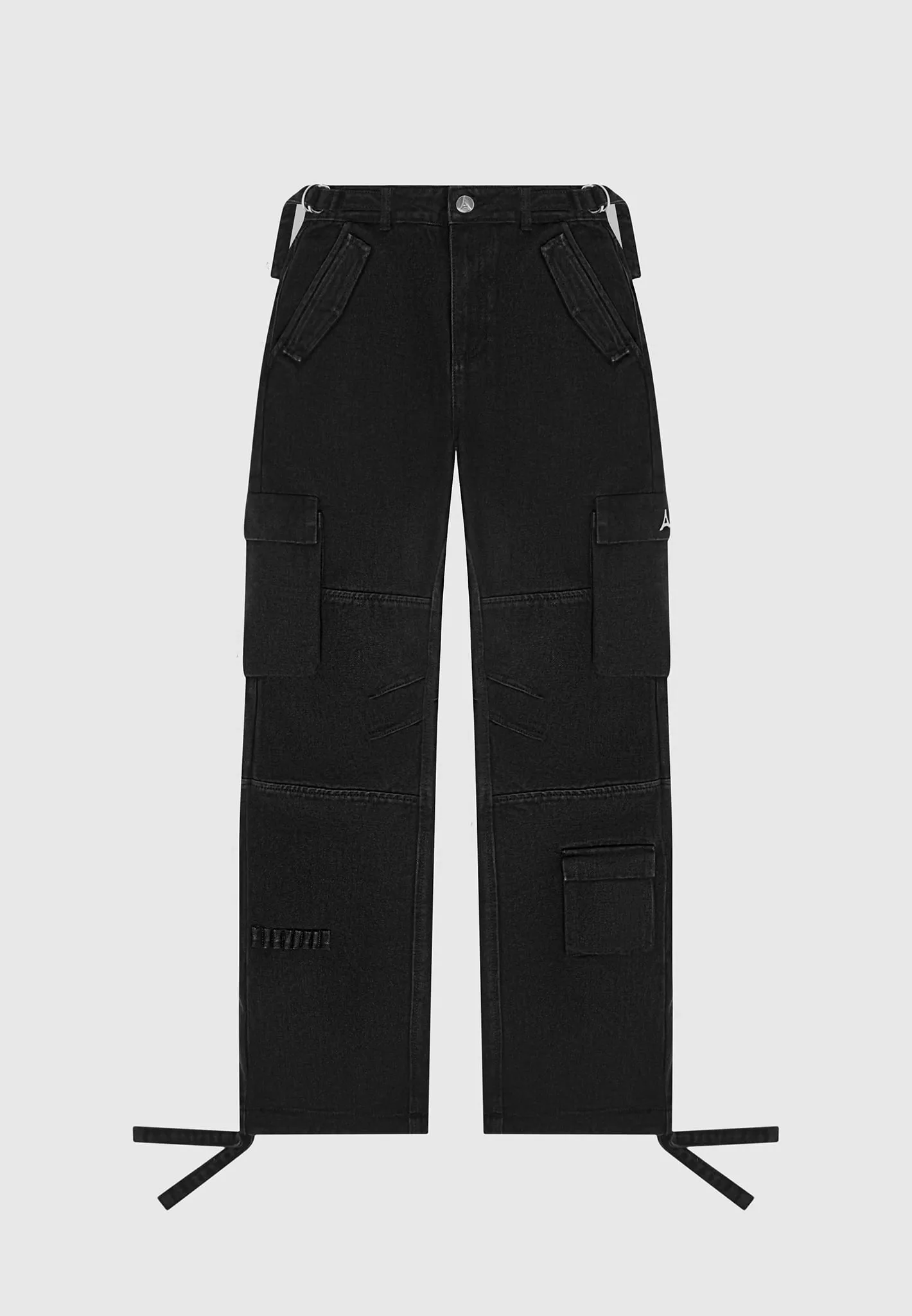 Mid Rise Cargo Pants - Black sold by Maniere De Voir product image thumbnail 2