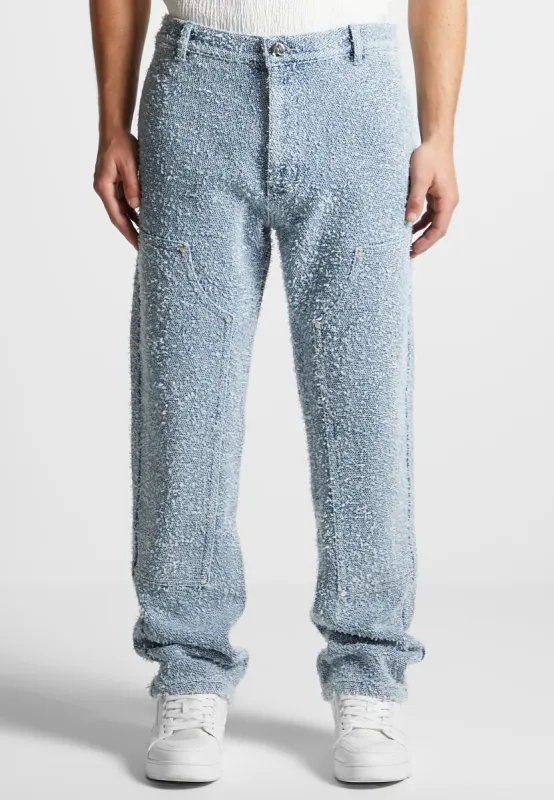 Limited Edition Boucle Denim Jeans - Blue sold by Maniere De Voir
