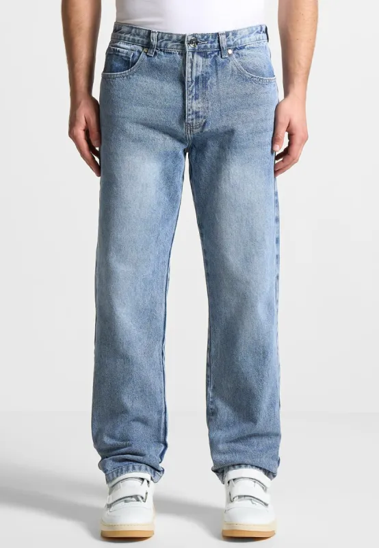 Relaxed Fit Jean - Washed Blue sold by Maniere De Voir