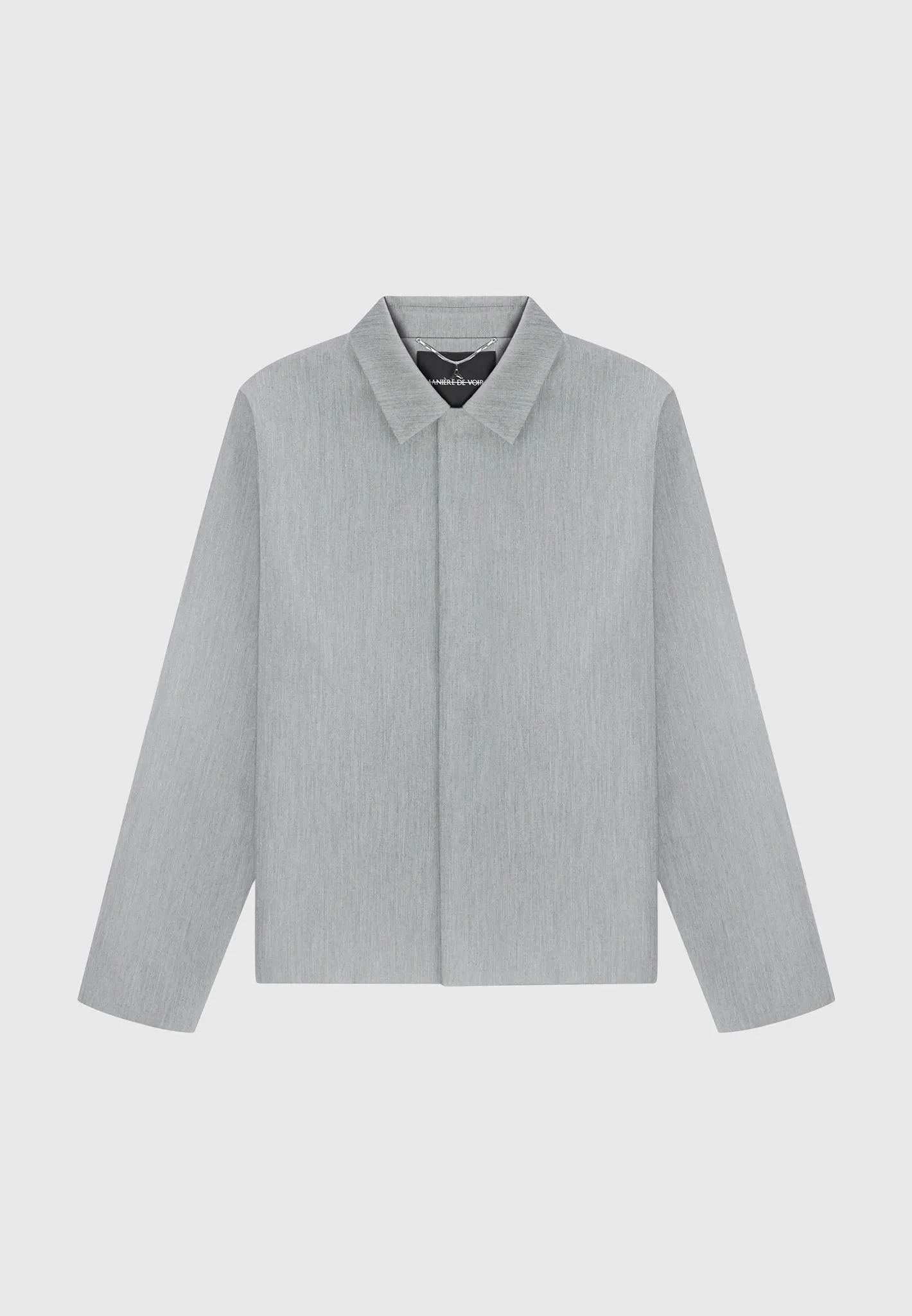 Minimal Boxy Jacket - Light Grey sold by Maniere De Voir product image thumbnail 2