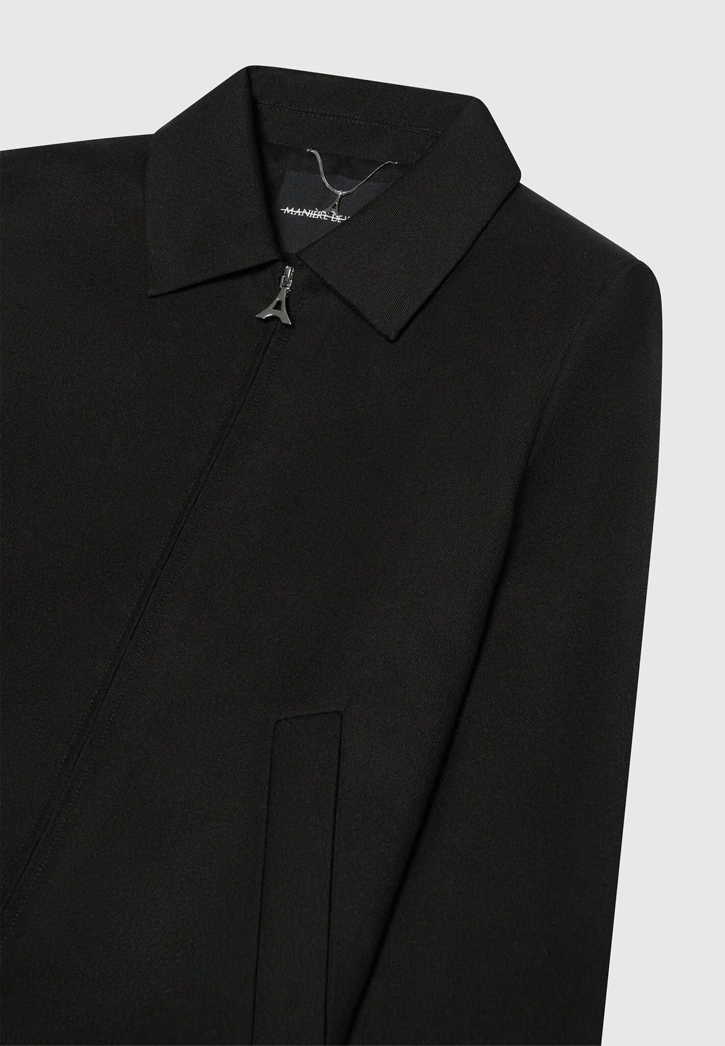 Tailored Trucker Jacket - Black sold by Maniere De Voir product image thumbnail 5