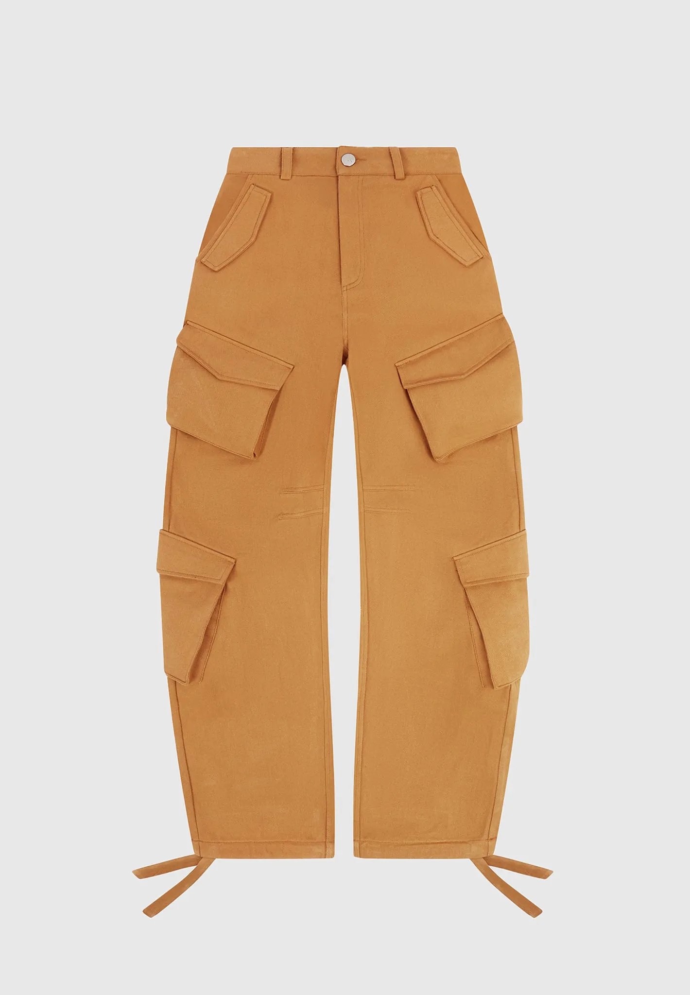 Anne - High Waisted Cargo Pants - Tan sold by Maniere De Voir product image thumbnail 2