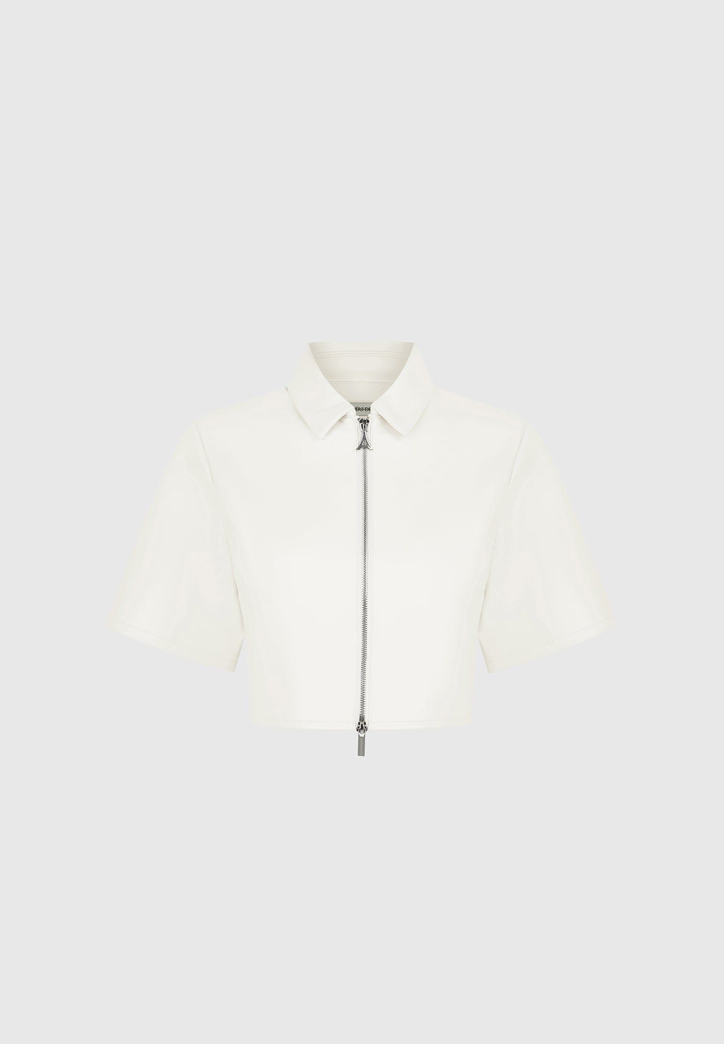Vegan Leather Shirt - Cream sold by Maniere De Voir product image thumbnail 2