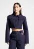 Wide Shoulder Drill Jacket - Indigo sold by Maniere De Voir