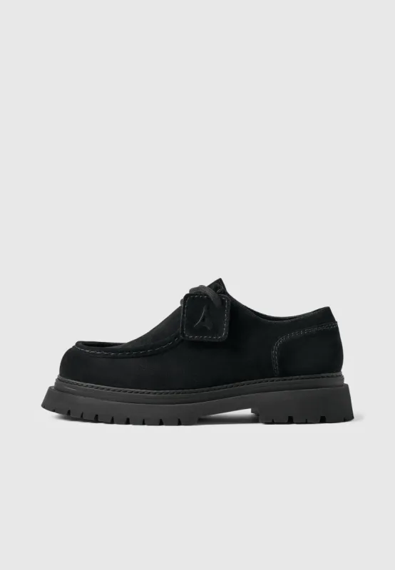 L’Atelier - Suede Lace-up Shoe - Black sold by Maniere De Voir