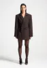 Sylvie - Oversized Wool Asymmetric Blazer Dress - Brown sold by Maniere De Voir