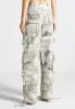 High Waisted Camo Cargo Pants - Grey sold by Maniere De Voir
