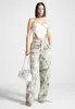 High Waisted Camo Cargo Pants - Grey sold by Maniere De Voir