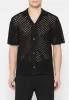 Crochet Shirt - Black sold by Maniere De Voir