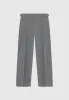 Pleated Tailored Trousers - Dark Grey sold by Maniere De Voir