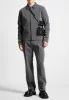 Pleated Tailored Trousers - Dark Grey sold by Maniere De Voir