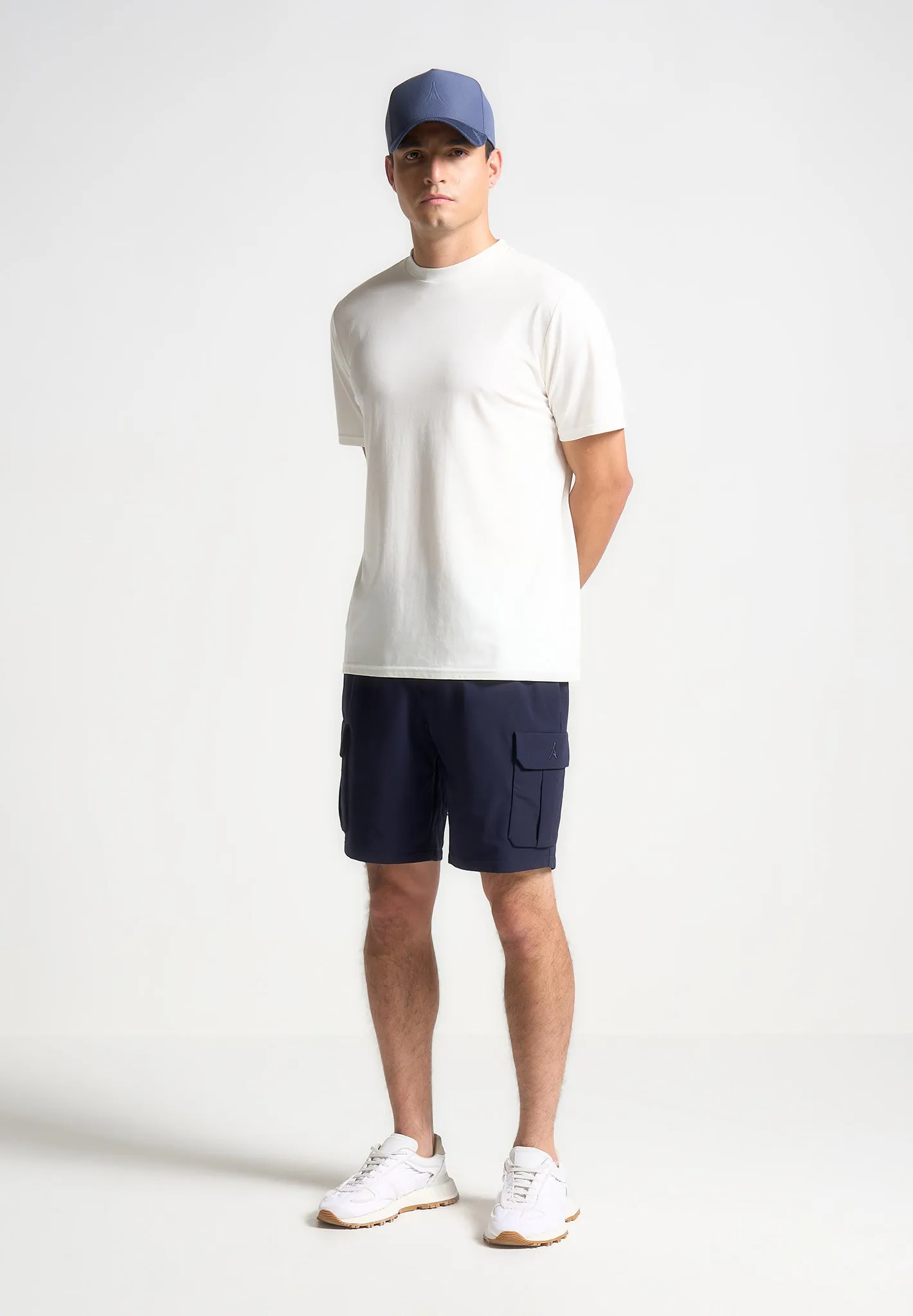 Technical Cargo Shorts - Navy sold by Maniere De Voir product image thumbnail 4