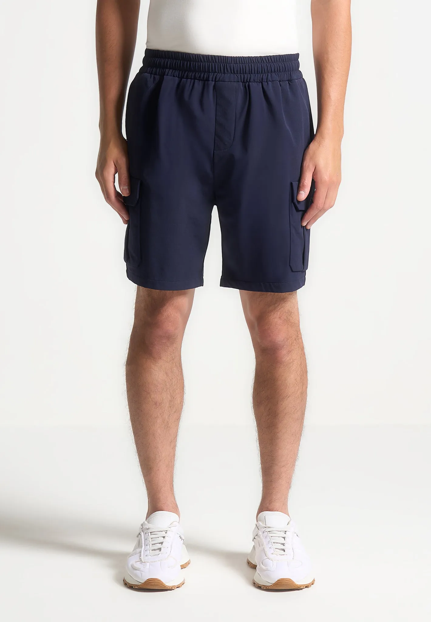 Technical Cargo Shorts - Navy sold by Maniere De Voir product image thumbnail 3