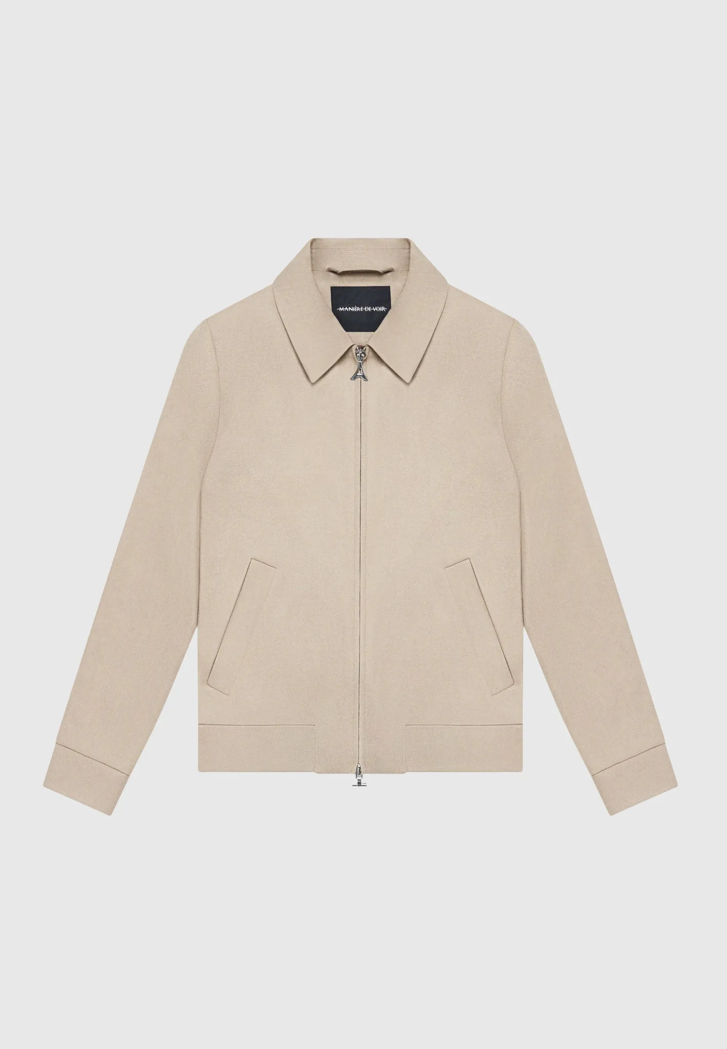 Tailored Trucker Jacket - Beige sold by Maniere De Voir product image thumbnail 2
