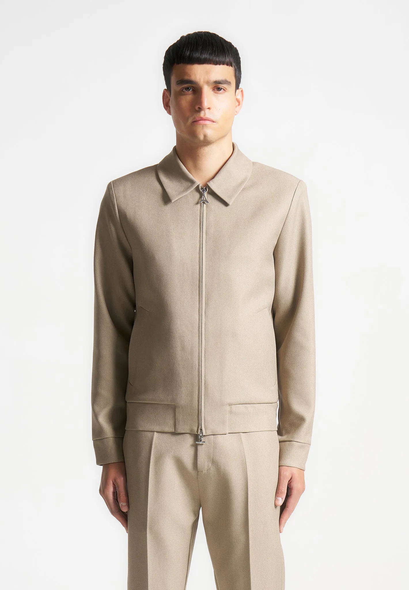 Tailored Trucker Jacket - Beige sold by Maniere De Voir product image thumbnail 5