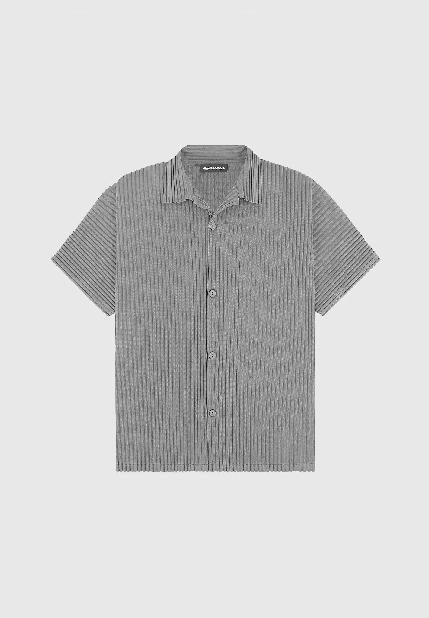 Pleated Shirt - Grey sold by Maniere De Voir product image thumbnail 2